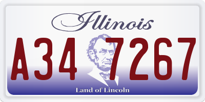 IL license plate A347267