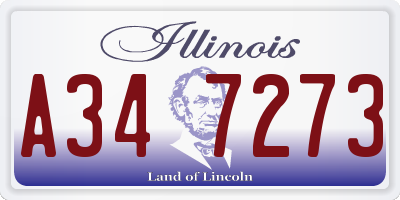 IL license plate A347273