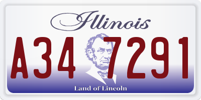 IL license plate A347291