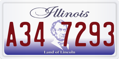 IL license plate A347293