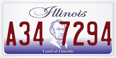IL license plate A347294