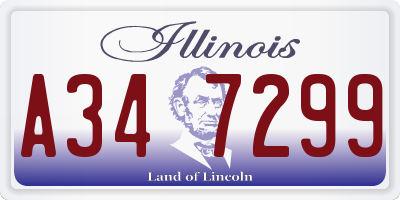 IL license plate A347299