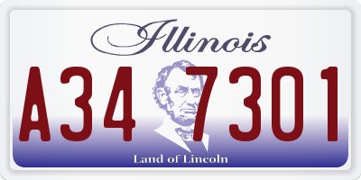 IL license plate A347301