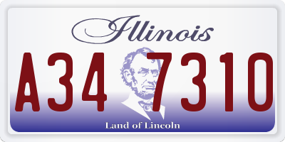 IL license plate A347310