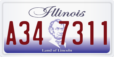 IL license plate A347311