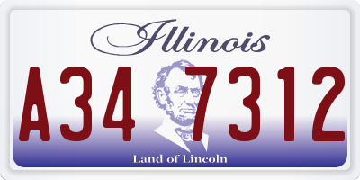 IL license plate A347312