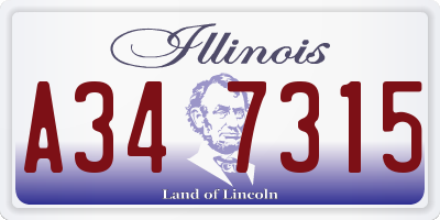 IL license plate A347315