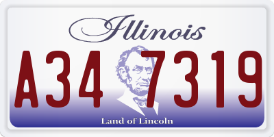 IL license plate A347319