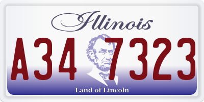 IL license plate A347323