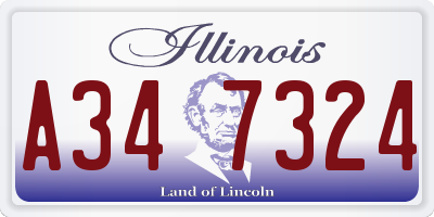 IL license plate A347324
