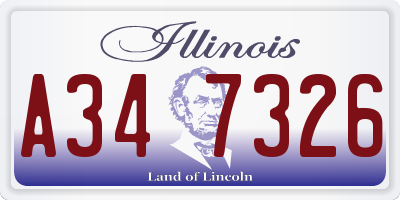 IL license plate A347326