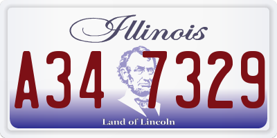 IL license plate A347329