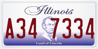 IL license plate A347334