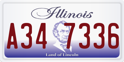 IL license plate A347336