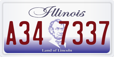 IL license plate A347337