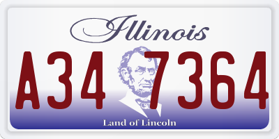 IL license plate A347364