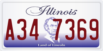IL license plate A347369