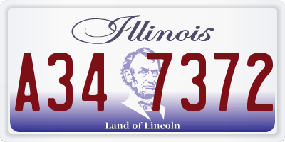 IL license plate A347372