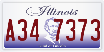 IL license plate A347373