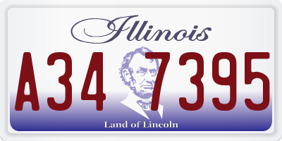 IL license plate A347395