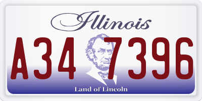 IL license plate A347396