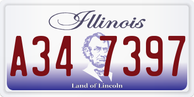 IL license plate A347397