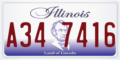 IL license plate A347416
