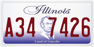 IL license plate A347426