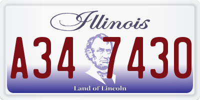 IL license plate A347430