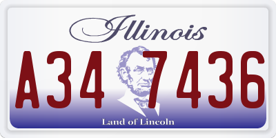 IL license plate A347436