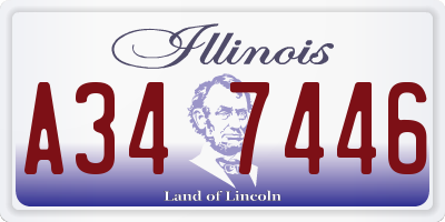 IL license plate A347446
