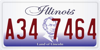 IL license plate A347464