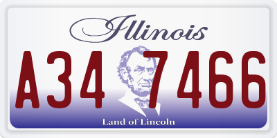 IL license plate A347466