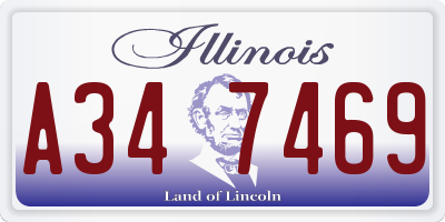 IL license plate A347469