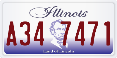 IL license plate A347471