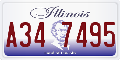 IL license plate A347495