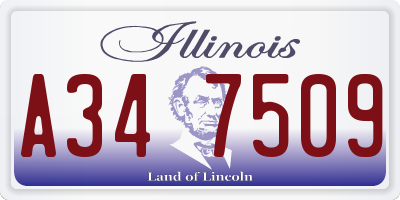 IL license plate A347509