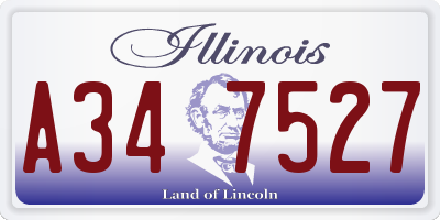 IL license plate A347527