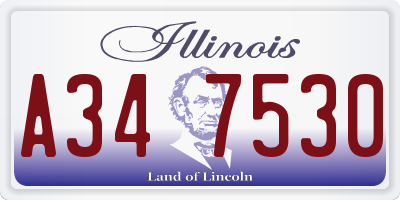 IL license plate A347530