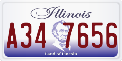 IL license plate A347656