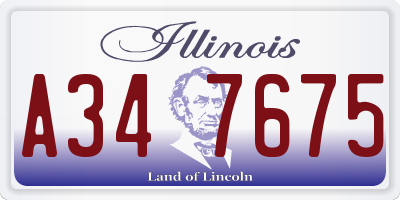 IL license plate A347675