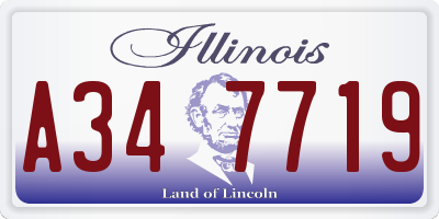 IL license plate A347719