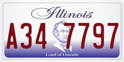 IL license plate A347797