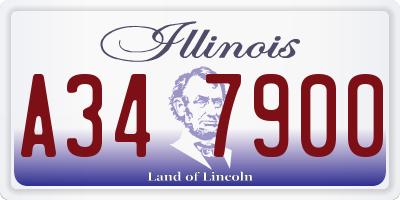 IL license plate A347900
