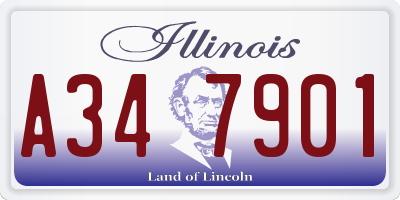 IL license plate A347901