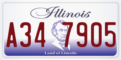 IL license plate A347905