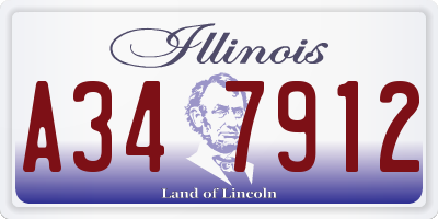 IL license plate A347912