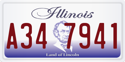 IL license plate A347941