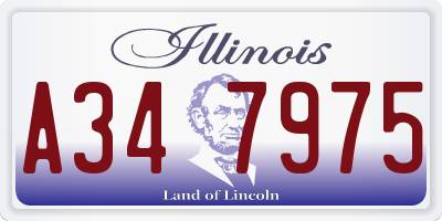 IL license plate A347975
