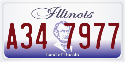 IL license plate A347977